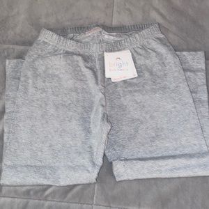 NWT Hanna Andersson light gray capri leggings